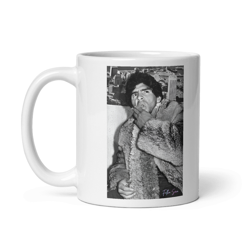 Taza blanca brillante Diegote