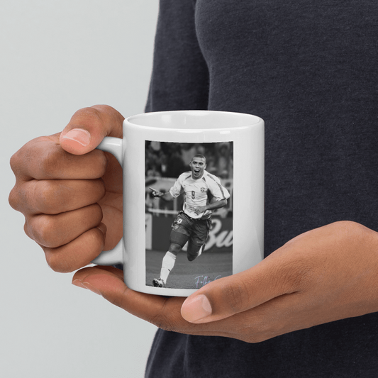 Taza blanca brillante R9