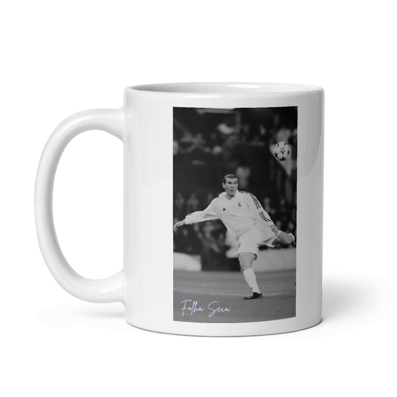 Taza blanca brillante Zizou